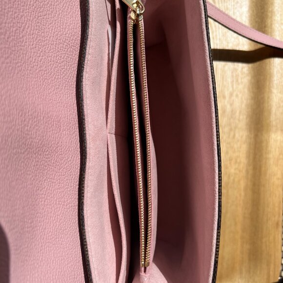 Louis Vuitton Clapton Shoulder Bag Magnolia Leather Damier Ebene Pink - Picture 8 of 9